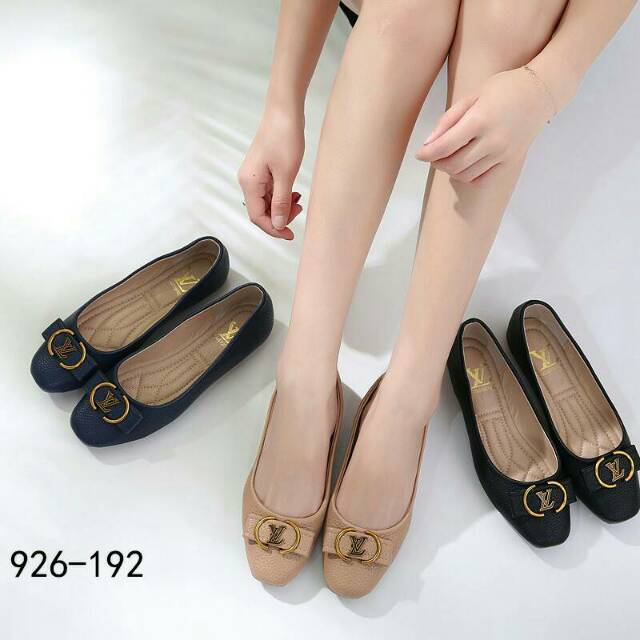 SEPATU WANITA IMPORT MURAH FLAT SHOES LV 926-192