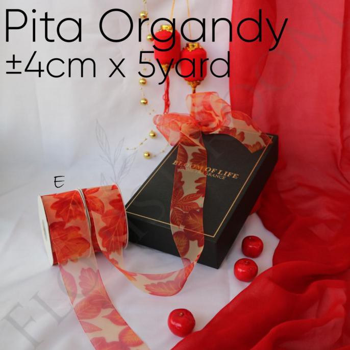 

Jual | Sale | Diskon Pita Organdy E ±4cm x 5 Yard -Imlek - Ribbon - Florist Room Terlaris |