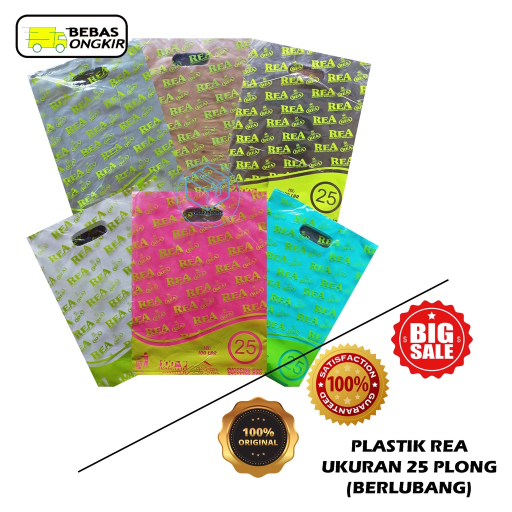 

RN Kantong Plastik HD Plong 25x35 isi 100 lembar merk REA