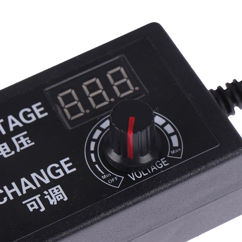 (LUCKID) Adapter Power Supply AC / DC 3-12V 5A Voltase Adjustable