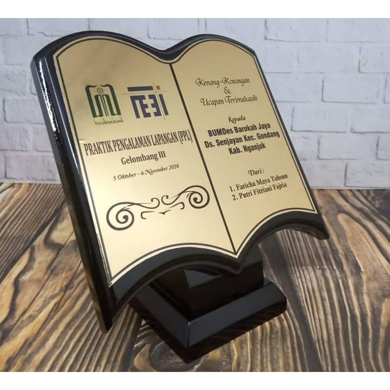 vandel kayu plakat kayu vandel kkn magang pkl seminar vandel kayu murah plakat kayu cinderamata plak