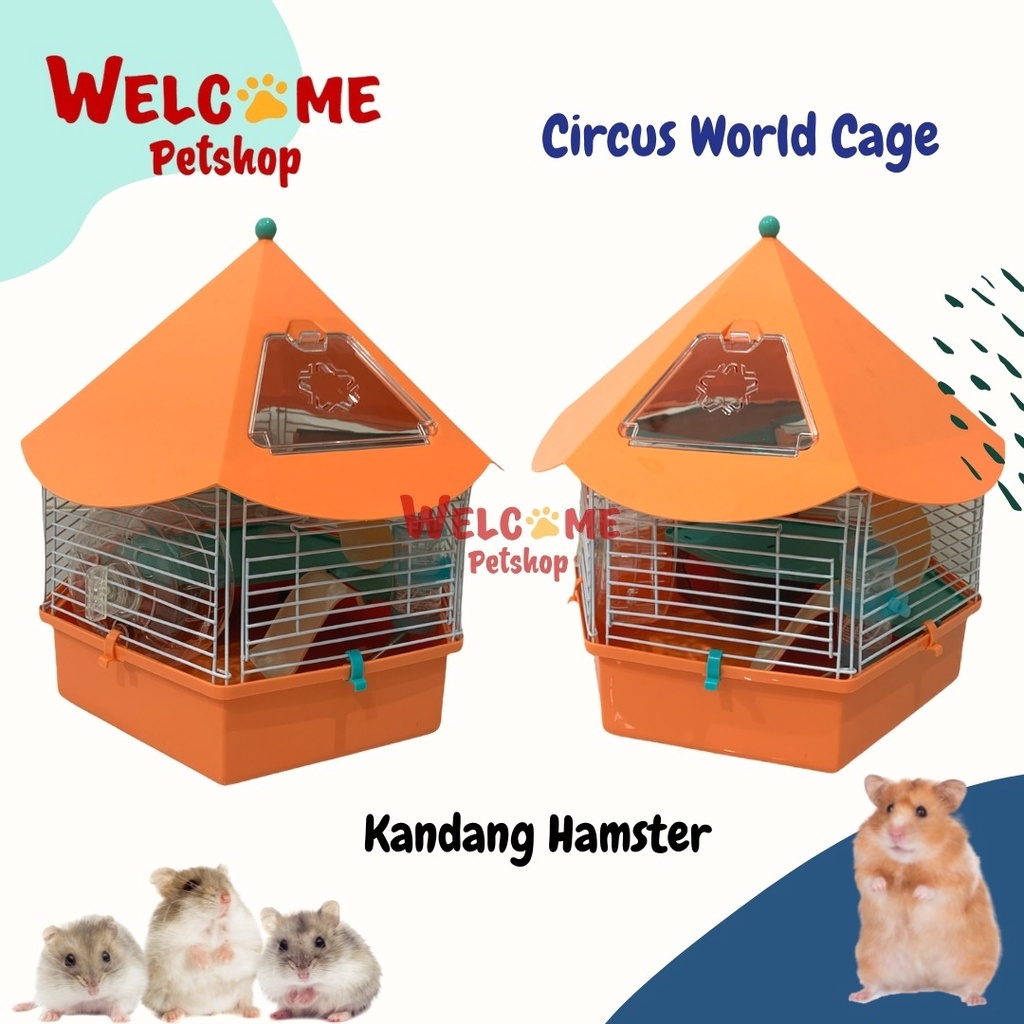 Circus World / Kandang Hamster Motif Circus / Rumah Hamster