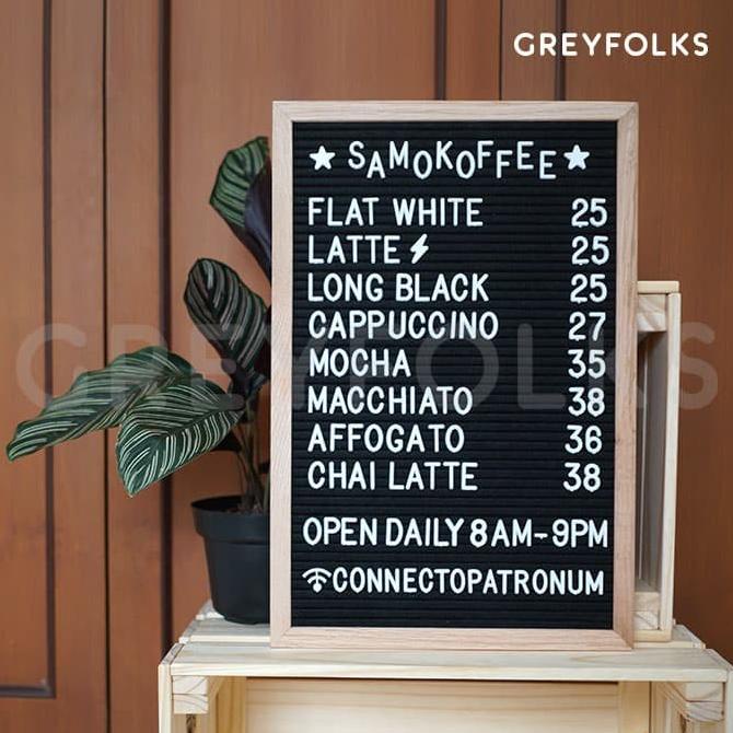 

BIG Black Felt Letter Board READY STOCK!