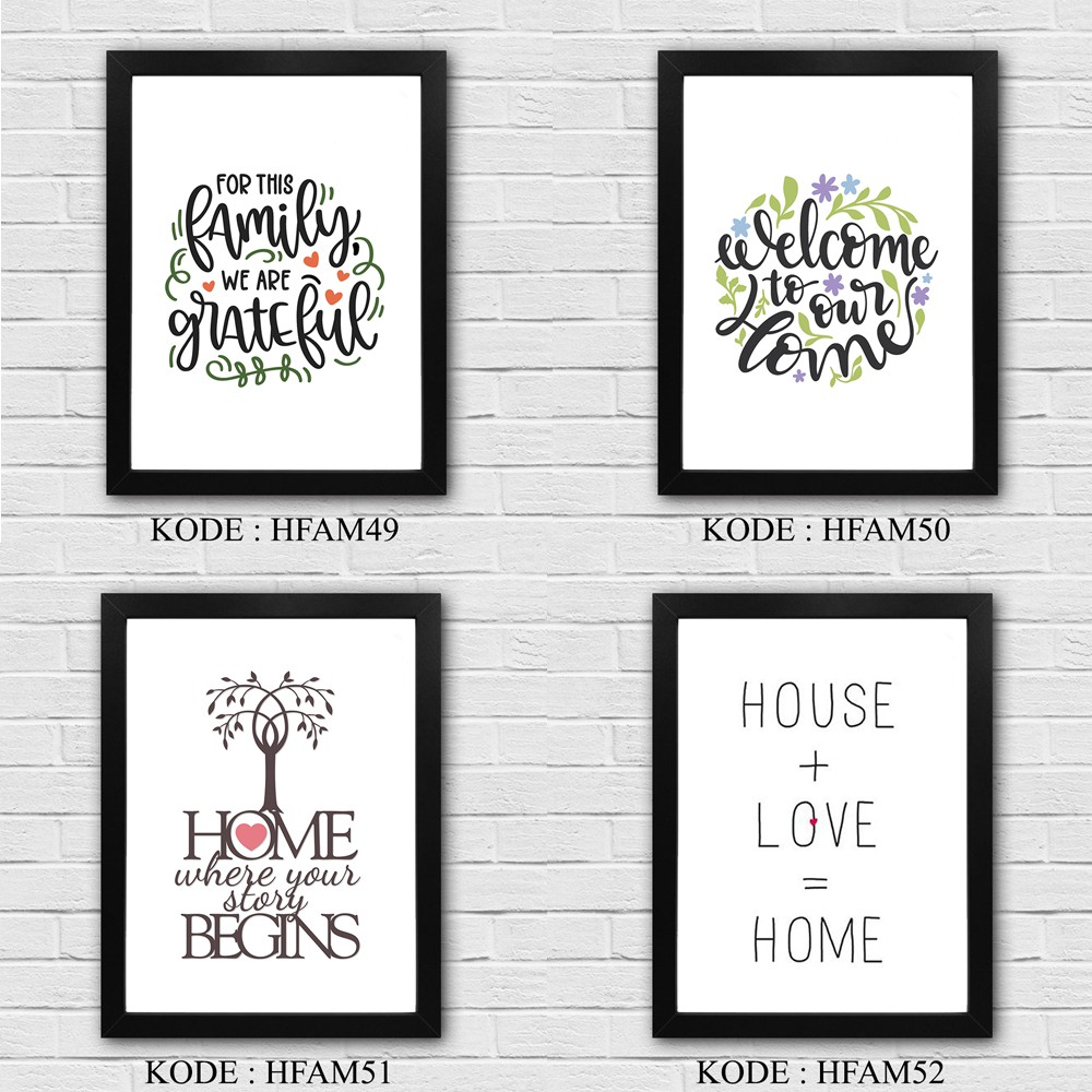 Hiasan Dinding Dekorasi Rumah Keluarga Quotes Family 3 Pajangan Poster Ukuran A4 Shopee Indonesia