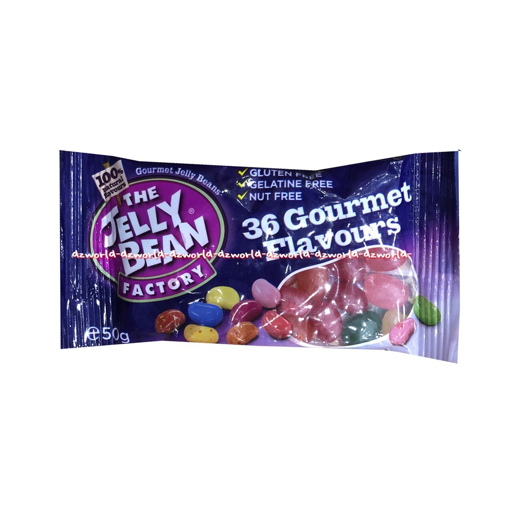 The Jelly Bean Factory 36 Gourment Flavour 50gr Permen Aneka Rasa Jeli Jely Bean Candy cendi Candy