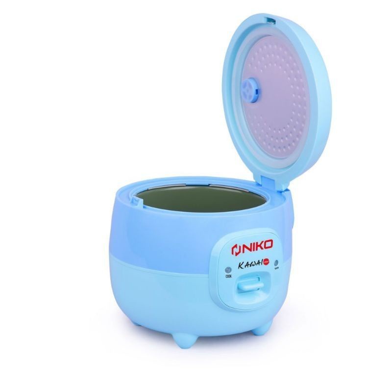 Niko Magic Com 1 Liter Mini Kawai Biru Blue Rice Cooker Penanak Nasi