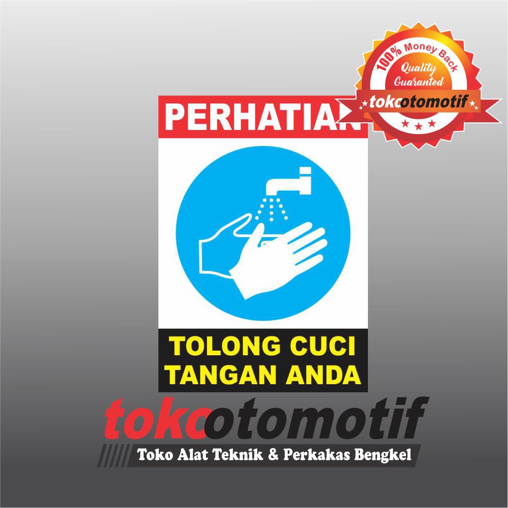Sticker Safety Sign K3 Cuci Tangan Anda Shopee Indonesia Sticker Safety Sign K3 Cuci Tangan Anda Shopee Indonesia