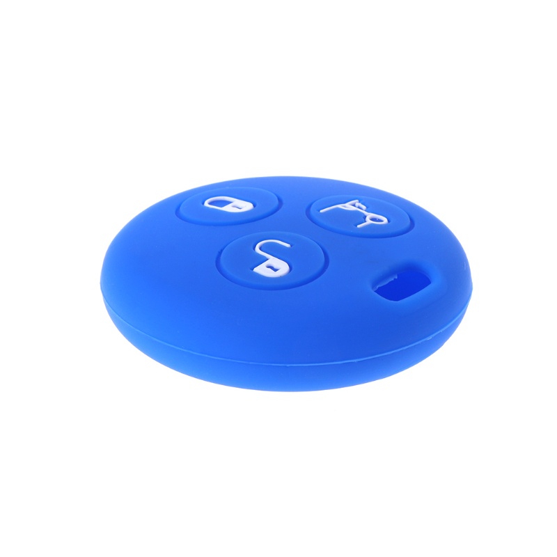 Cre Case Cover Kunci Mobil Bahan Silikon Untuk Benz Smart City Roadster Fortwo 3 Tombol