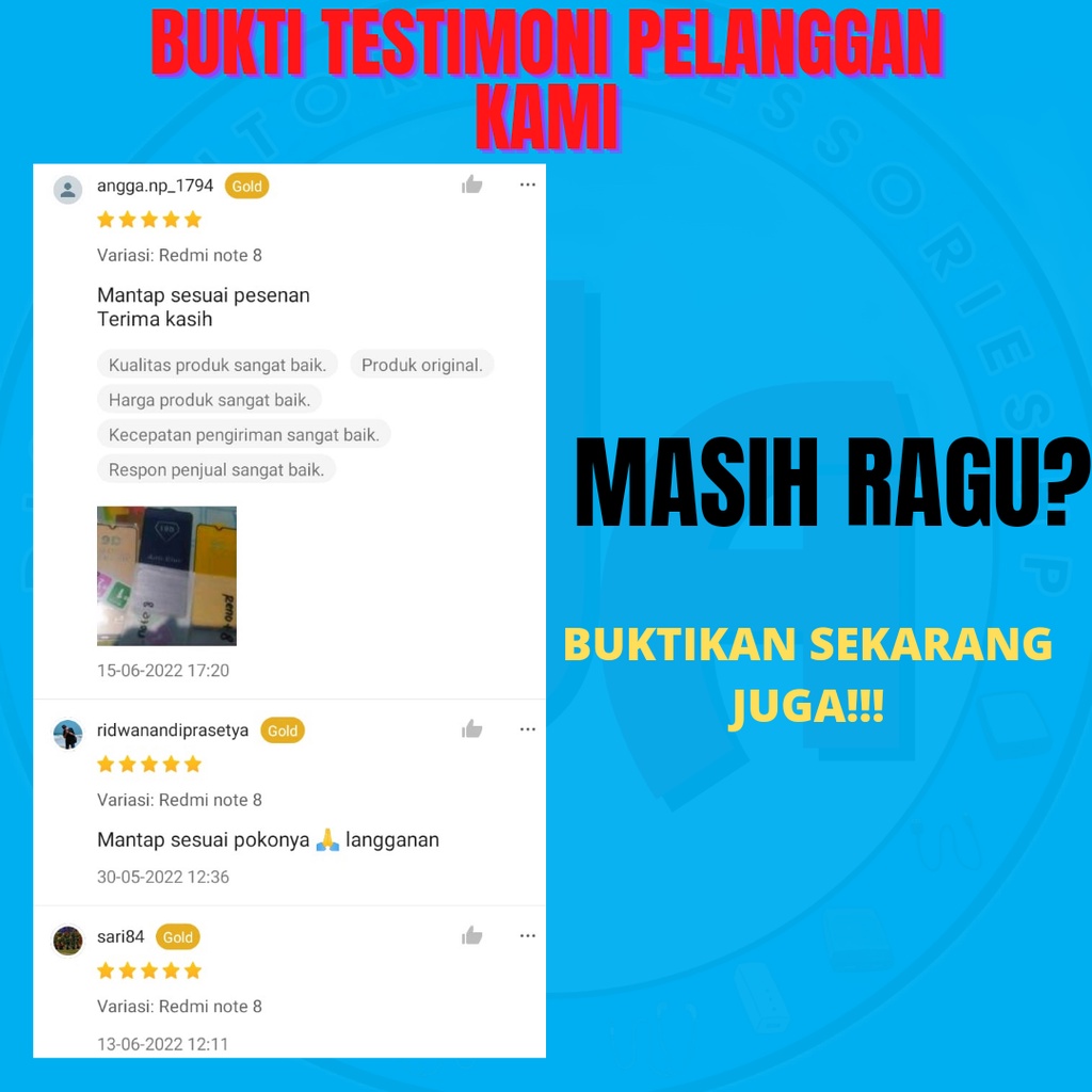 Tempered glass TG Anti Gores Blue light Antiradiasi Xiaomi Redmi Note 4 4X 5 6 7 8 9 10 5A 5 Pro 9S 10S 10 Pro