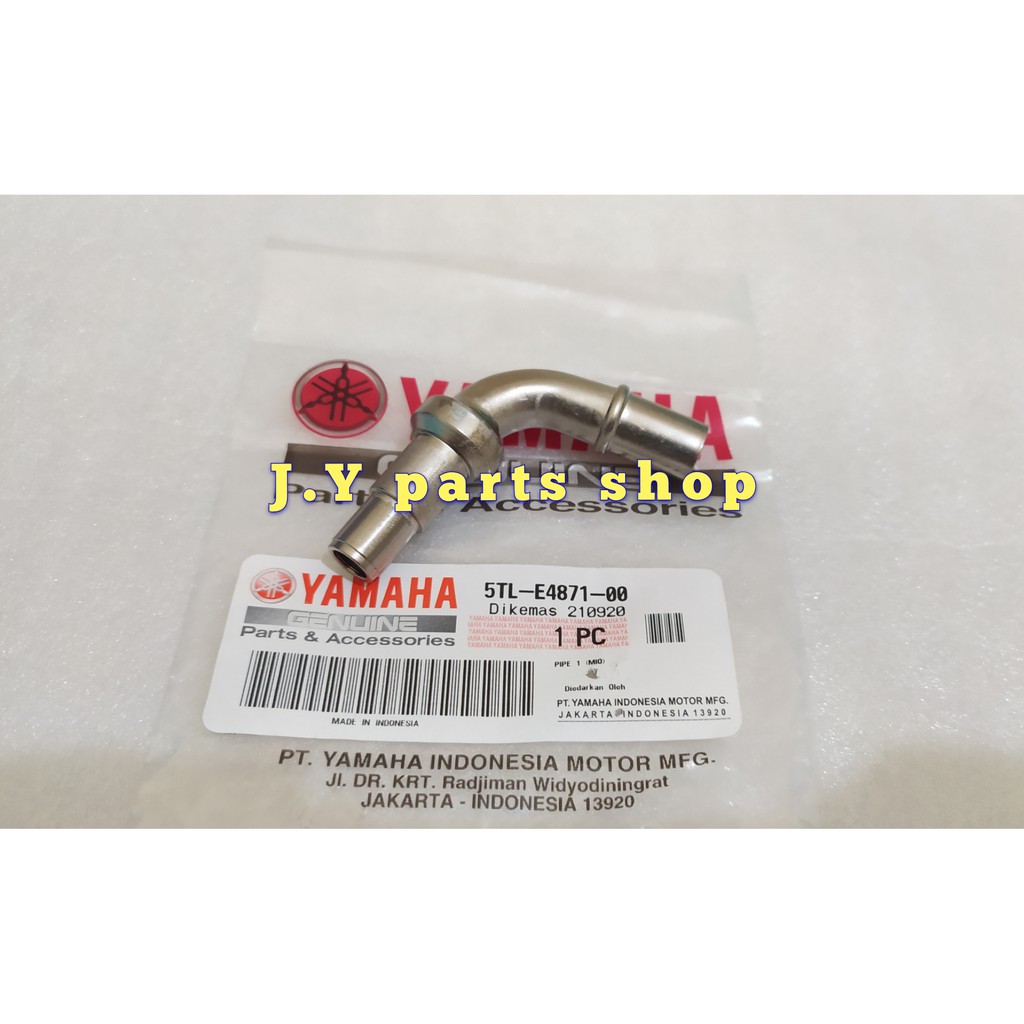 PIPE 1 LUBANG NEPEL NEPL BLOK HEAD SELANG AIS MIO SPORTY SMILE SOUL FINO KARBU ORIGINAL 5TL-E4871-00