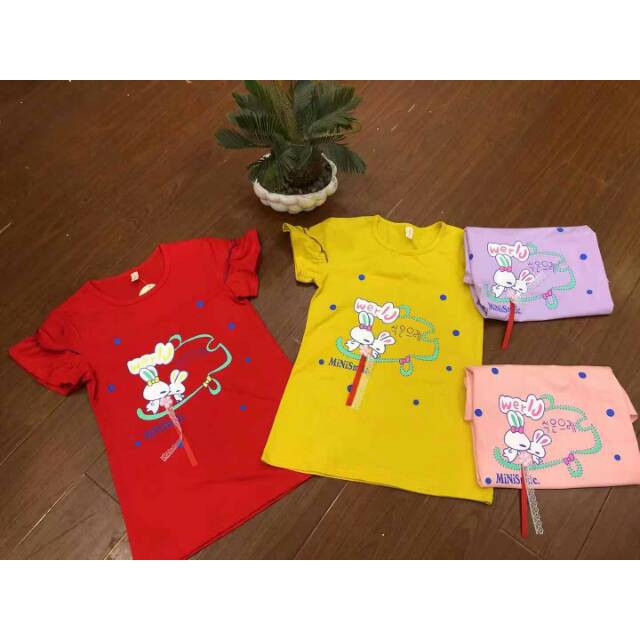 KAOS BLOUSE ATASAN ANAK IMPORT PEREMPUAN CEWEK  6-10 thn