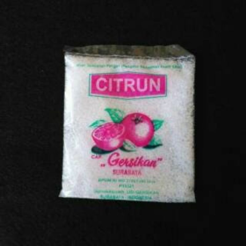 

Sitrun Citrun Citric Acid Jeruk GERSIKAN Sachet (Untuk Makanan Minuman)