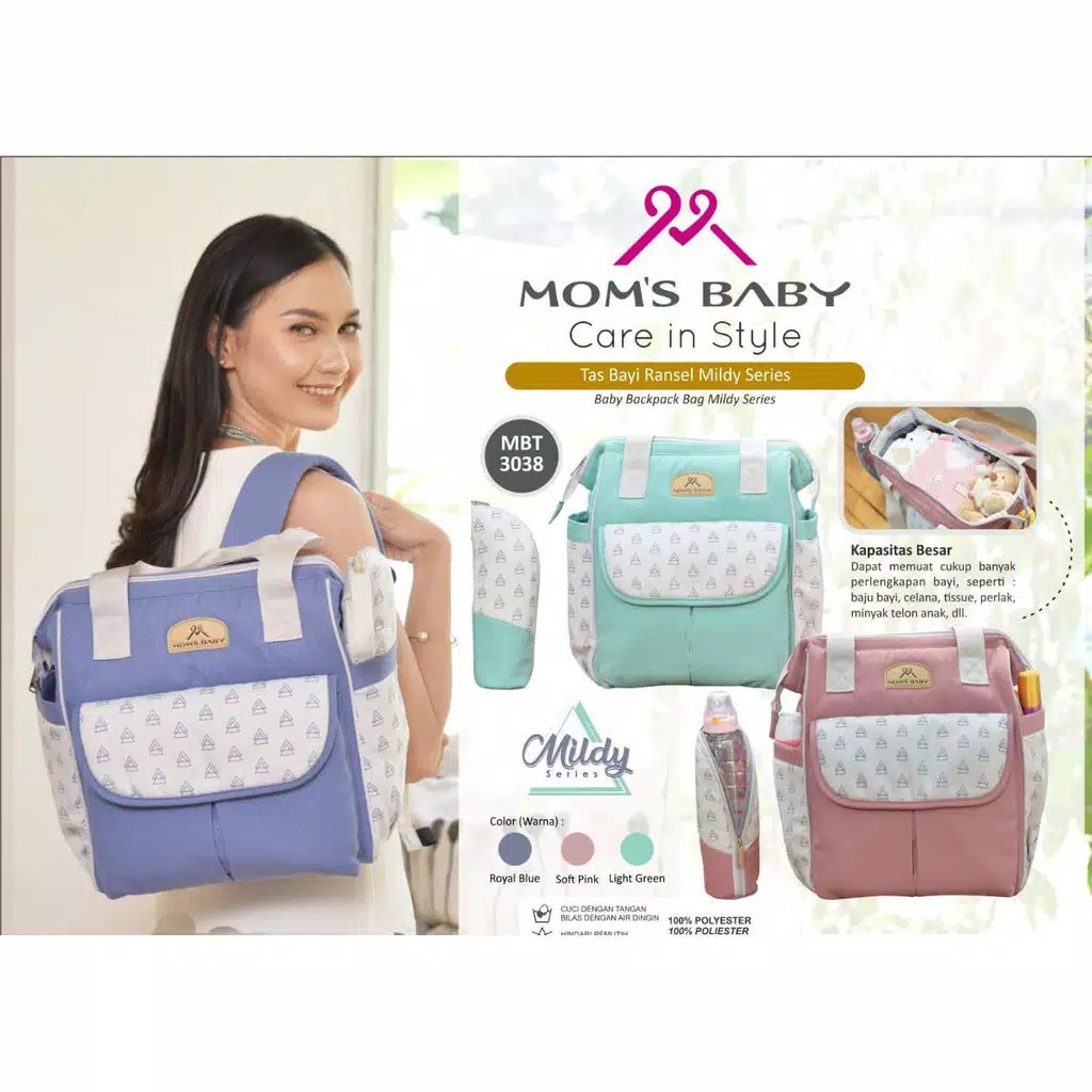 PROMO!!! TAS PERLENGKAPAN BAYI SERIES MILDY TAS RANSEL BAYI MBT 3038