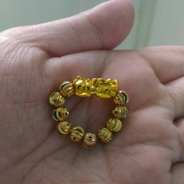 cincin bola emas naga