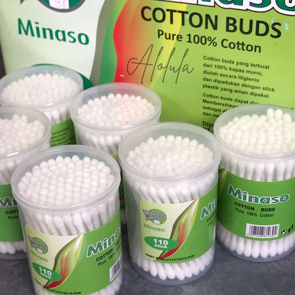 Alolula - Cotton Bud / Cotton Buds / Korek Kuping Kapas / Cotton Buds Baby  / Cotton Bud Baby / Pembersih Telinga / Cotton Bud Bayi / Cotton Buds Bayi / Korek Kuping / Alat Korek Kuping / Alat Telinga Korek Kuping / Pembersih Kuping / Korek Telinga