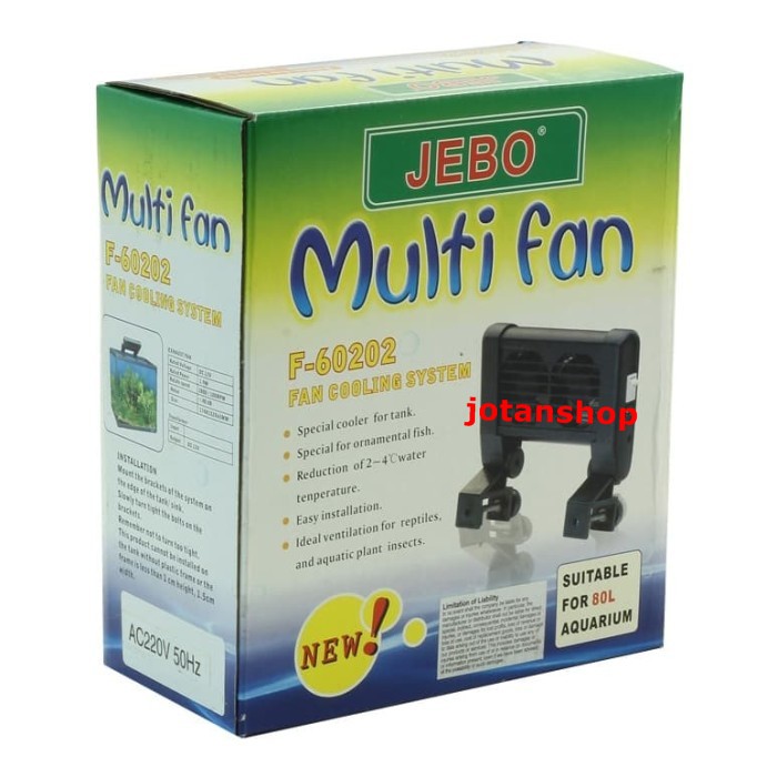 Jebo Multi Fan 2 Kipas F-60202 F 60202 Cooler Pendingin Aquascape Aquarium