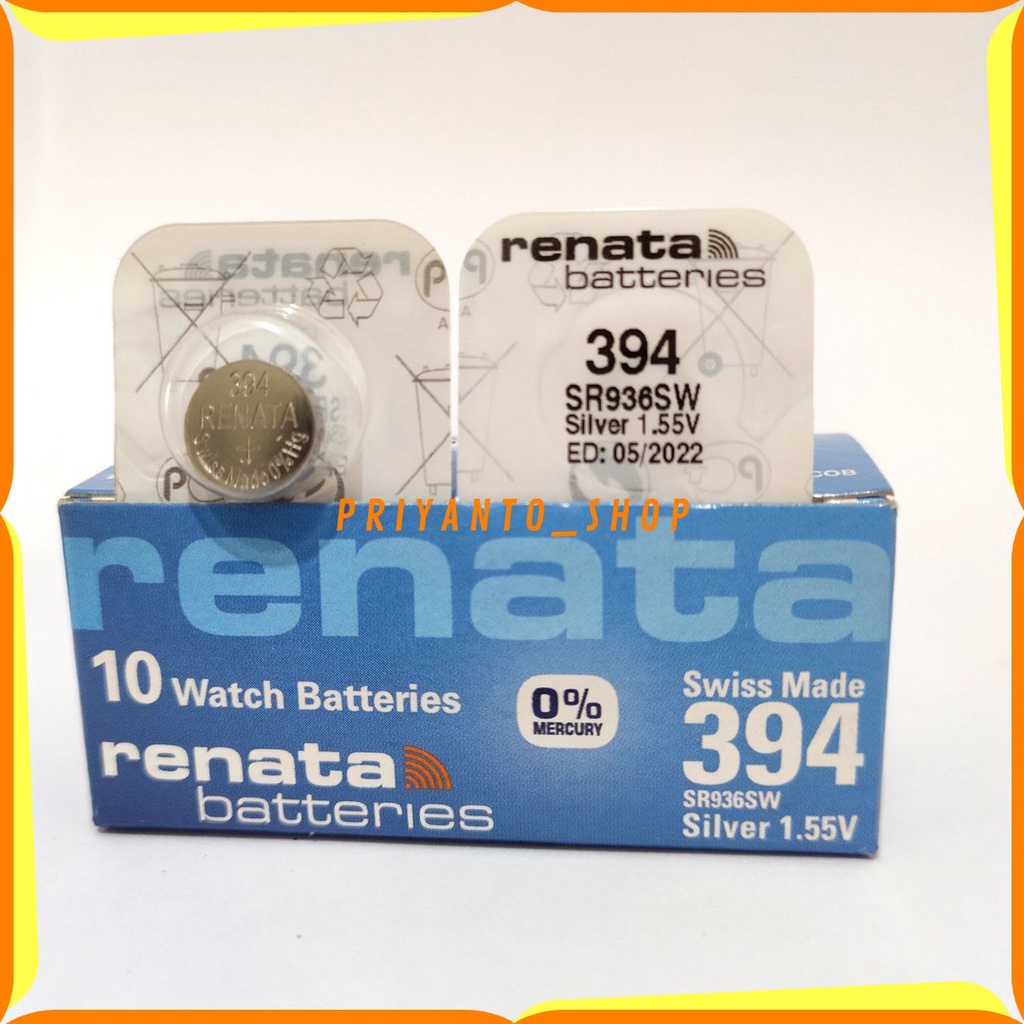 BATERAI JAM TANGAN RENATA 394 SR936SW SR936 SR 936 SW 394 BATTERY BATERAI ORIGINAL