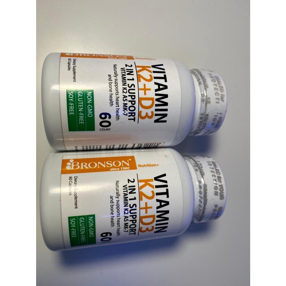 Bronson Vitamin D3 5000 IU + K2 90 Mcg - Jantung Tulang Imunitas