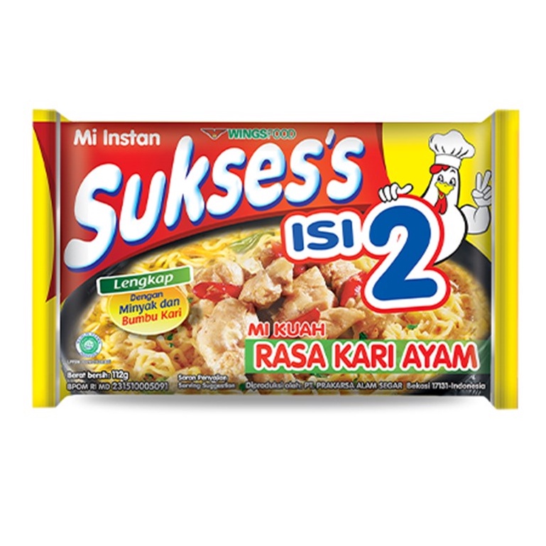 

SUKSESS MIE KARI AYAM 116 GR