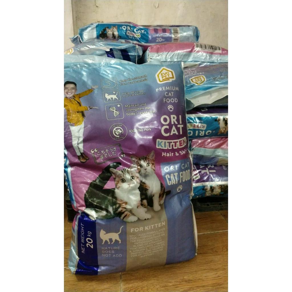 (KHUSUS INSTANT) KITTEN ORI CAT 20KG | Makanan Anak Kucing Kitten 20KG | Fresh Ori Cat Kitten