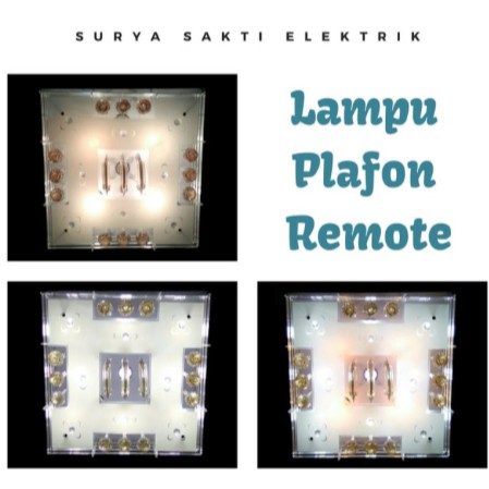 Lampu Hias Plafon Kristal LED dengan Remote