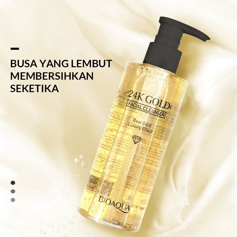 Sabun Wajah Glowing Sabun Cuci Muka Gentle Cleanser Sabun Wajah Glowing Bioaqua 24K