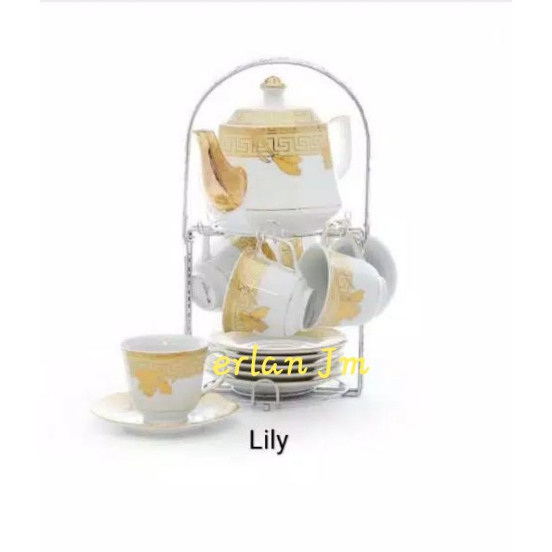 Tea set vicenza Teko/cangkir Ceramic C-78