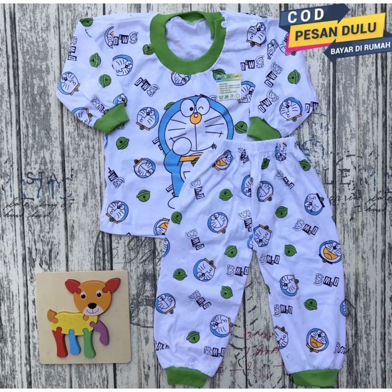 Setelan Baju Bayi Piyama Bayi Lengan Panjang Baju Tidur Bayi DNW BABY