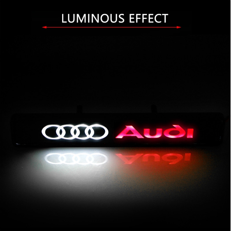 Stiker Badge Dengan Lampu Led Untuk Audi Rs Sline A3 A4 A5 A6 A7 A8 Q2 Q3 Q4 Q5 Q6 Q7 Q8