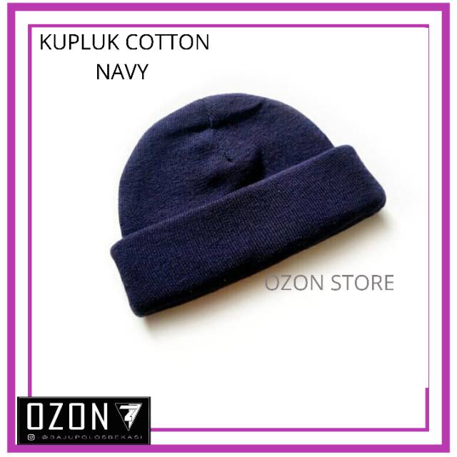 Kupluk Rajut Polos Katun Short Beanie Hat Skate Distro Polos Hitam