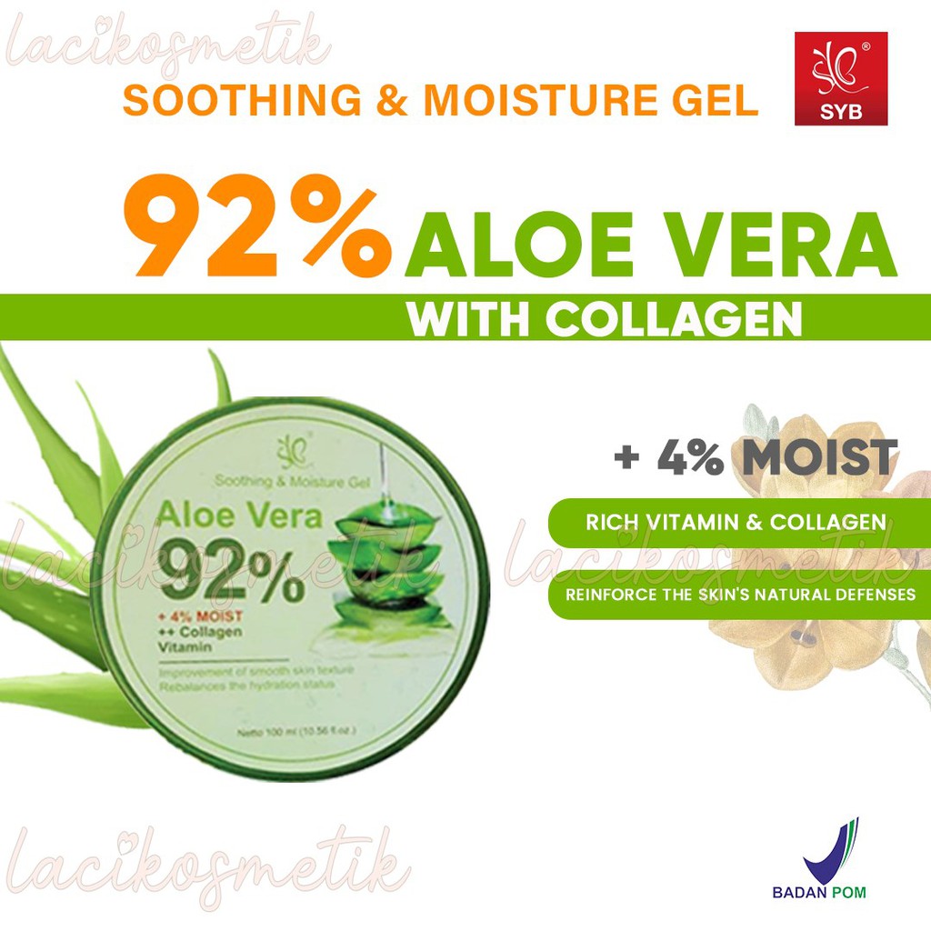 ✨LACIKOSME✨ SYB SHOOTING AND MOISTURE GEL ALOE VERA 92% BPOM