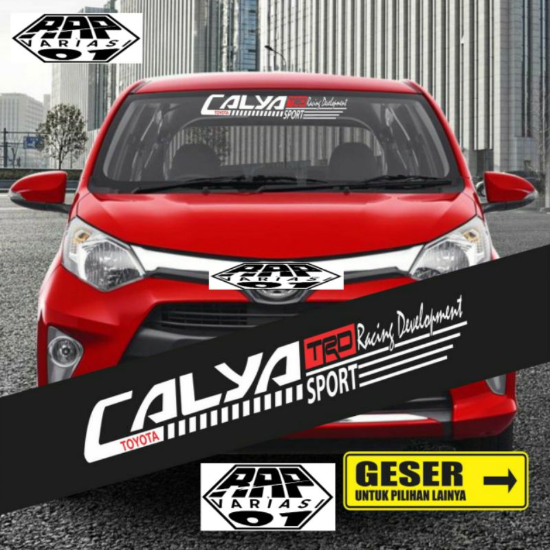 stiker kaca depan Cayla, stiker cutting kaca mobil