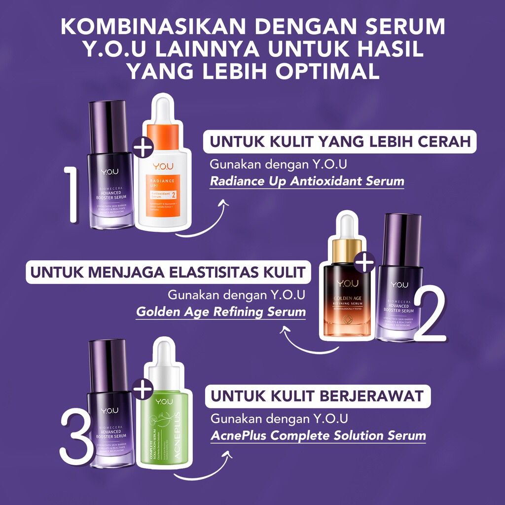 BPOM You Biomecera Advanced Booster Serum 3X Ceramide Skin Barrier Repair Serum Wajah Memperkuat Skin Barrier