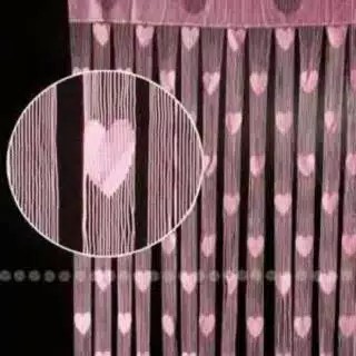 R041 Tirai Benang Gorden Motif Love Korea Dekorasi Pintu R041 Tirai Benang Gorden Motif Love Korea Dekorasi Pintu