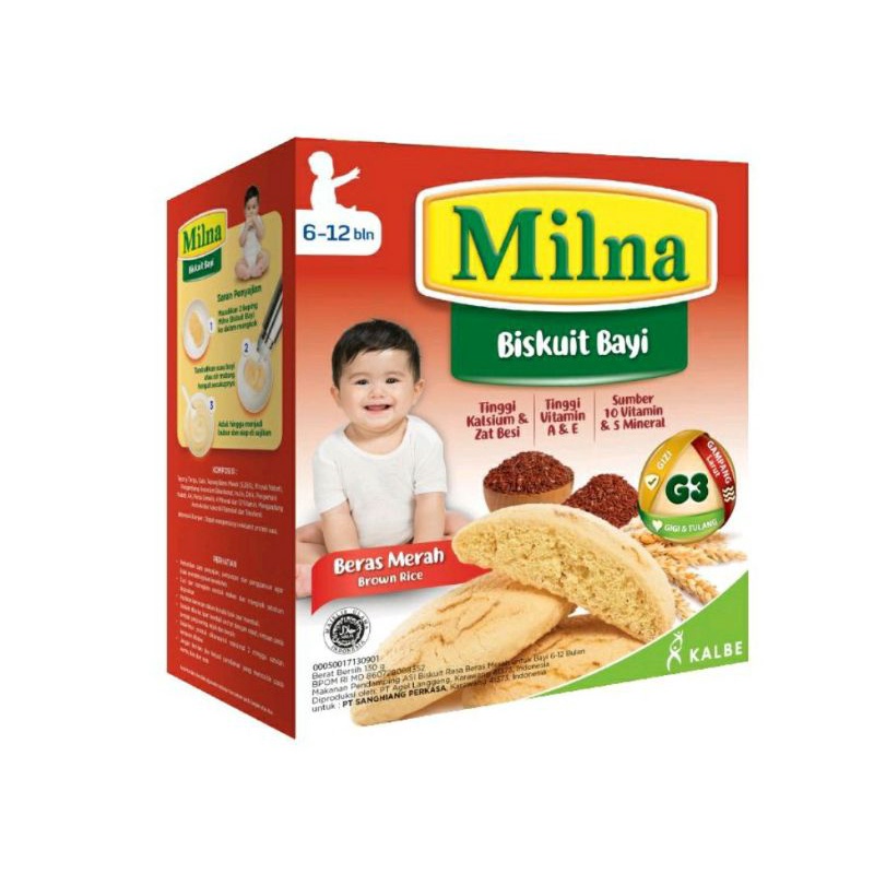 MILNA BISKUIT BAYI 6-12 BULAN Ada 7 Varian Rasa