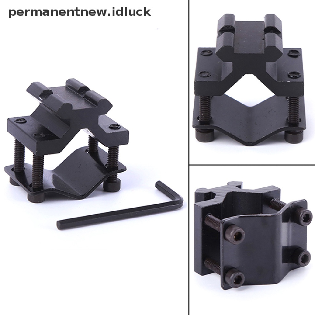 Adapter Mount Rail 20mm Taktis Universal Adjustable Untuk Senter Laser Scope