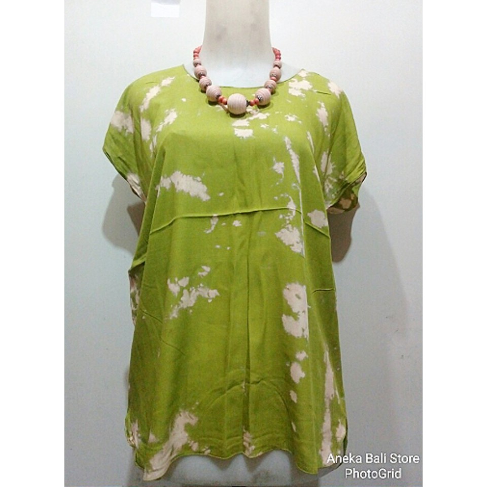 Atasan baju tie dye Bali UK-XL, pakaian wanita , Baju Tidur , casual dress Kaos bali , tye dye murah