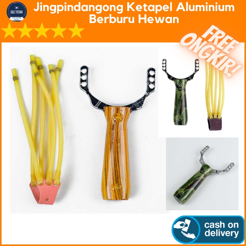 Ketapel Katapel Slingshot Berburu Burung Hewan Aluminium Besi Jingpindangong Bagus Murah