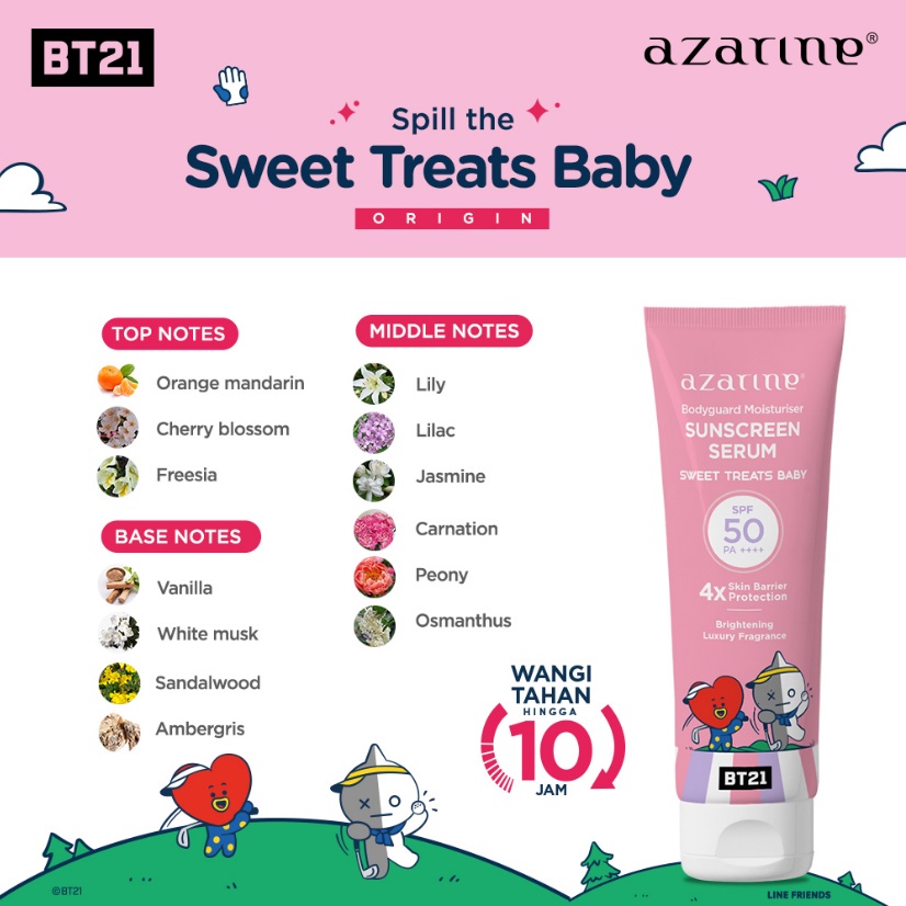 Azarine Body Guard Moisturizer Sunscreen Serum | BT21