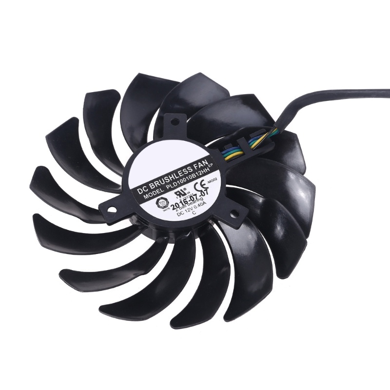 Bt 2PCS PLD10010S12HH Kipas Kartu Grafis Gaming 4Pin Cooler Untuk MSI Radeon R9 RX470