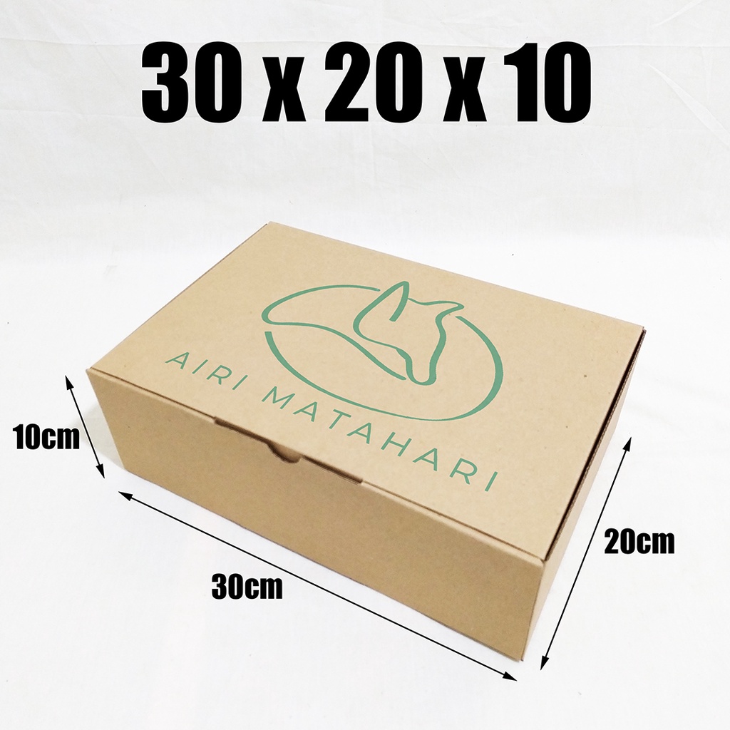 

CUSTOM SABLON LUSINAN BOX KARDUS 30X20X10 CM (BOX + SABLON)