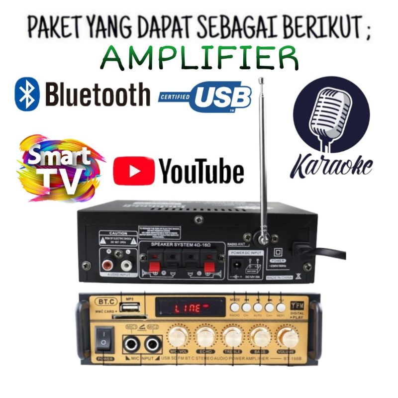 Paket Super Speaker Ampli Mini Karaoke Di Andorid Tv Smart Tv Youtube