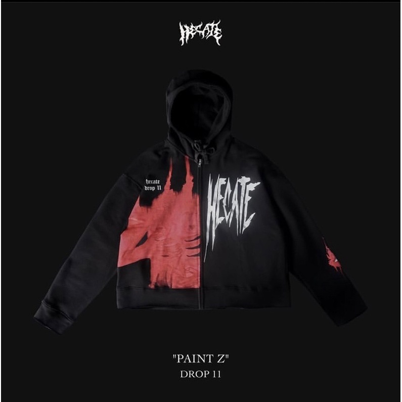 Hecate Zip hoodie drop 11 (Paint Z) Sz XL