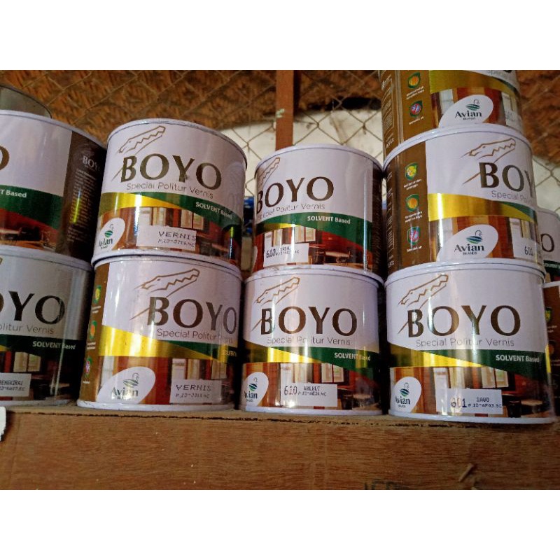 BOYO SPECIAL POLITUR VERNIS Kayu 1/2 Kg