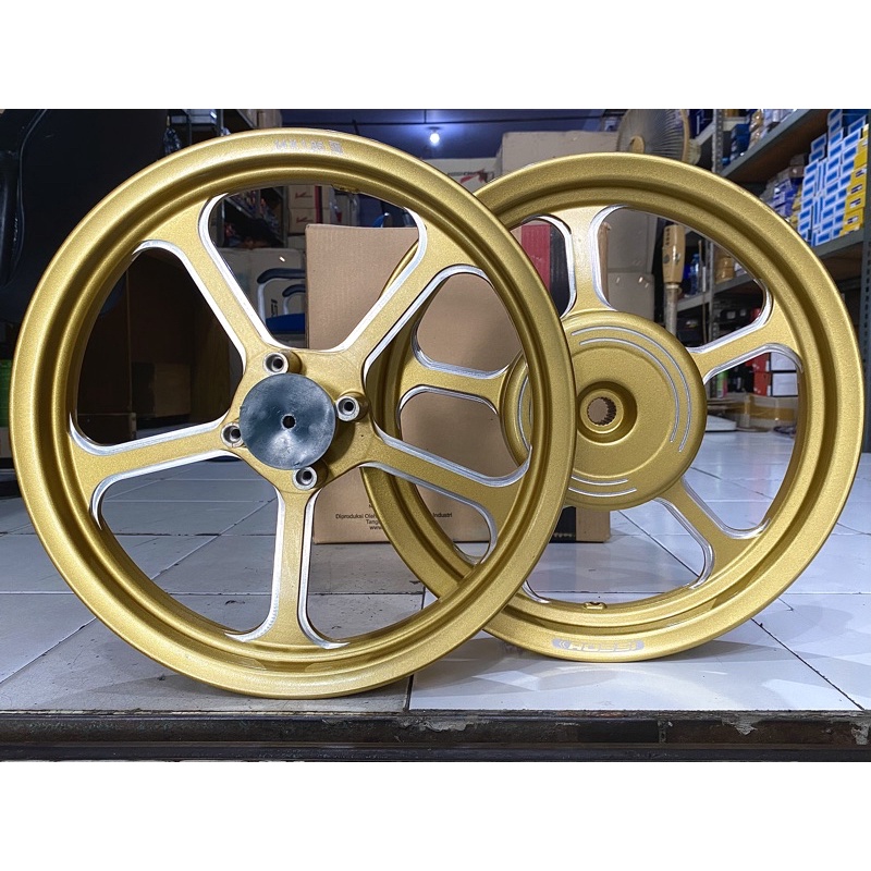 Jual Pelek Velg Vrossi Rossi Mercury Vario Karbu Carbu 110 Beat Gold