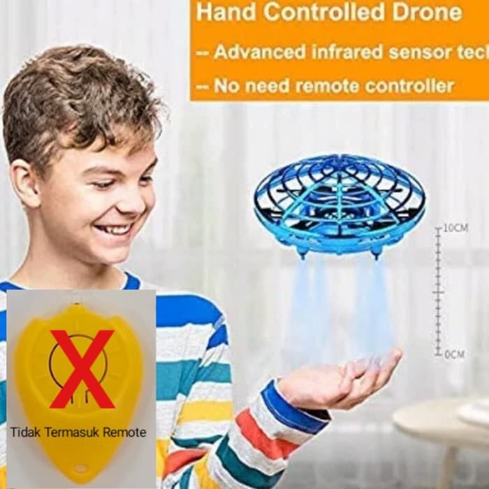 DRONE UFO Stabilizer Quadcopter UFO GESTURE DRONE Fly UFO ver 2 Murah - Merah