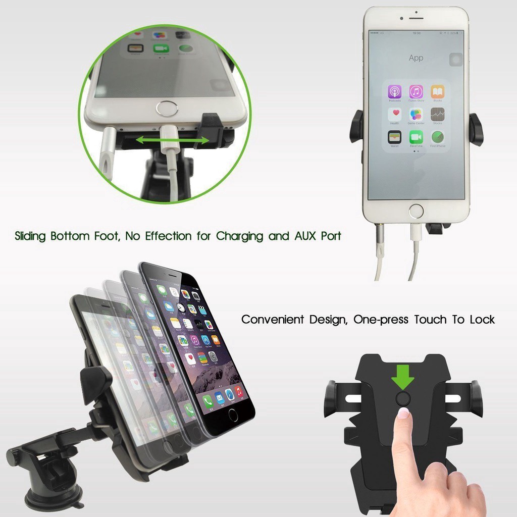 360° Universal Car Windscreen Dashboard Holder Mount For GPS PDA Mobile Phone