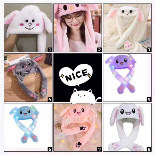 Topi bunny led