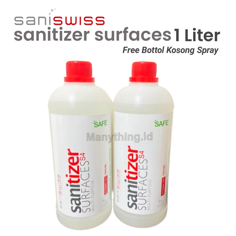 SANSANISWISS DESINFECTANT 1 LITER / BIO SANISWISS SANITIZER 1 LITER ORIGINAL