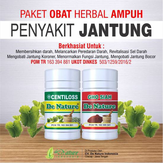Obat Herbal Penyakit Jantung De Nature Shopee Indonesia